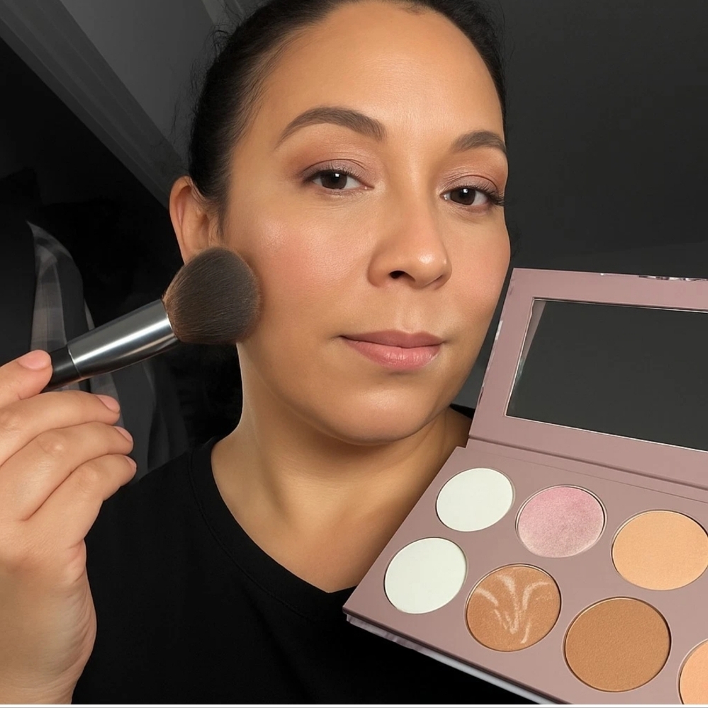 OKALAN 8 Colors Marble Shimmer Face Palette Pigmentation Glow | 0.84 oz Makeup